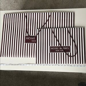 2 Henri Bendel Shopping bags with tissue paper